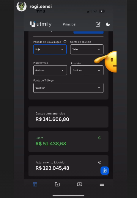Lucrou R$ 51 mil